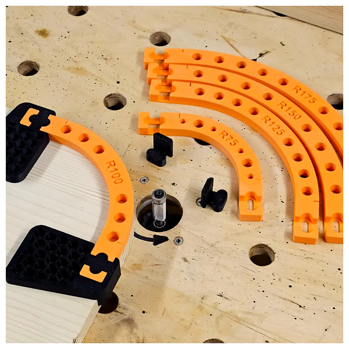 Router Radius Jig Large Cutting Guide Precision Edge Shaping Corner Templates