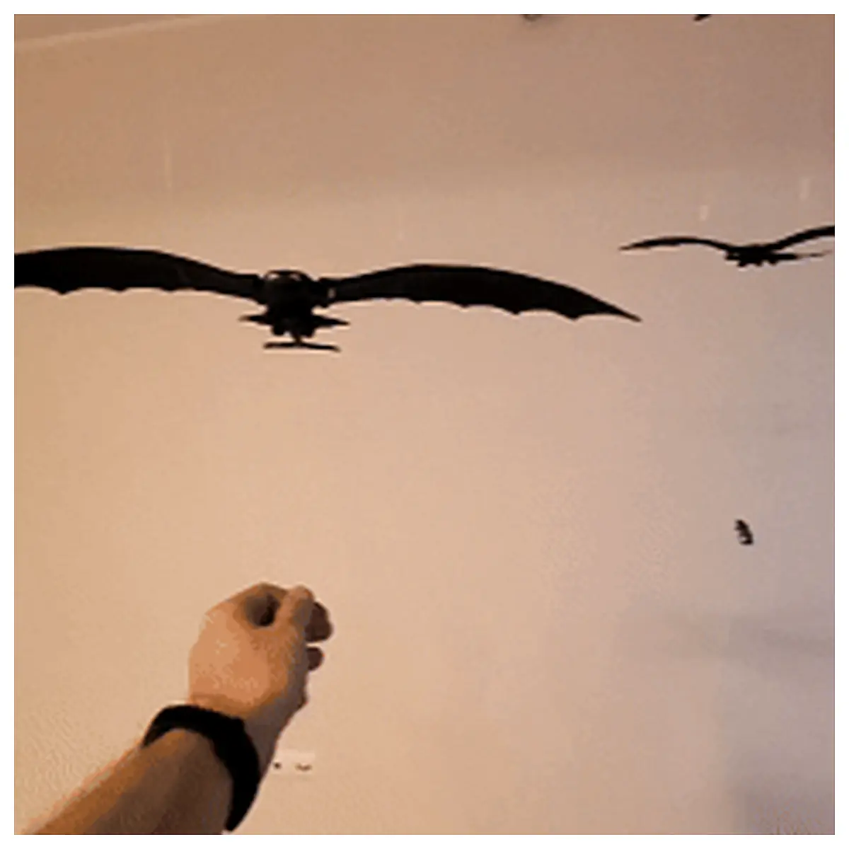 Night Fury Toy Flapping Wings Bird Model Pet Toy Flying Toys Parts Accessories