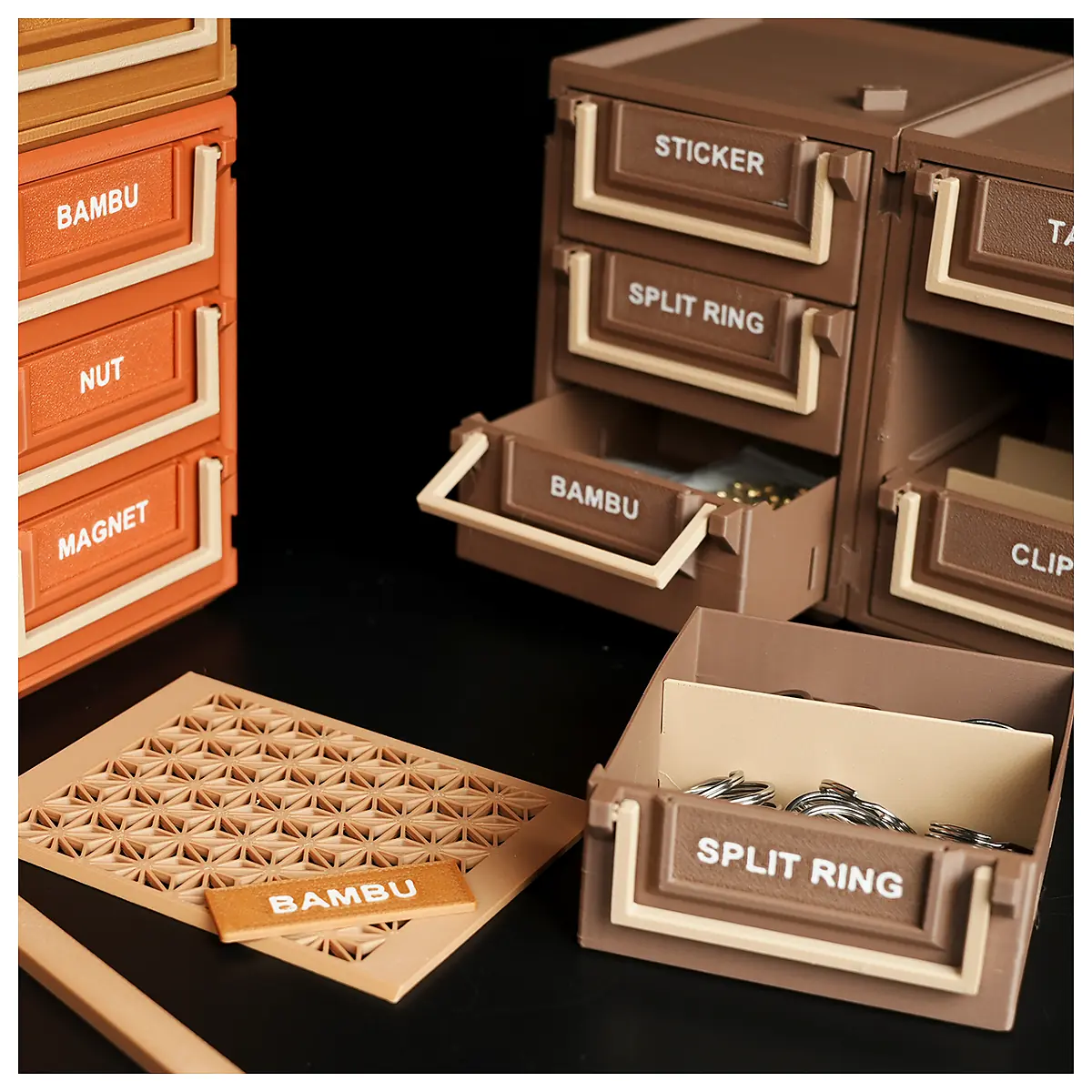 Modular Storage Drawer System Stackable Units Organize Shelving Storage Solutions Parts Storage