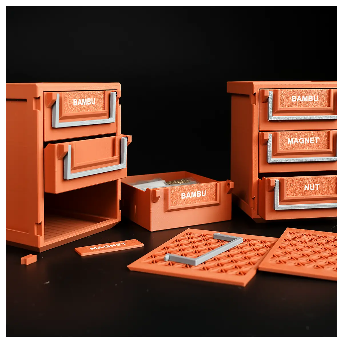 Modular Storage Drawer System Stackable Units Organize Shelving Storage Solutions Parts Storage