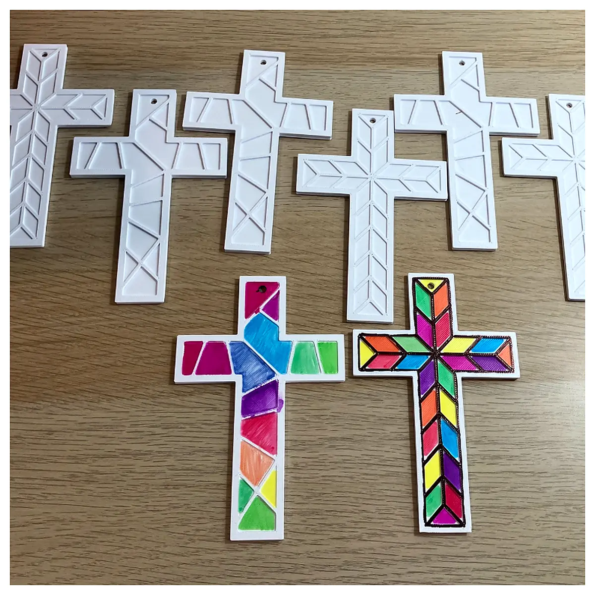 Geometric Cross Designs ing Book Fun Kids Drawing Educational Toys Puzzle Games ing Set