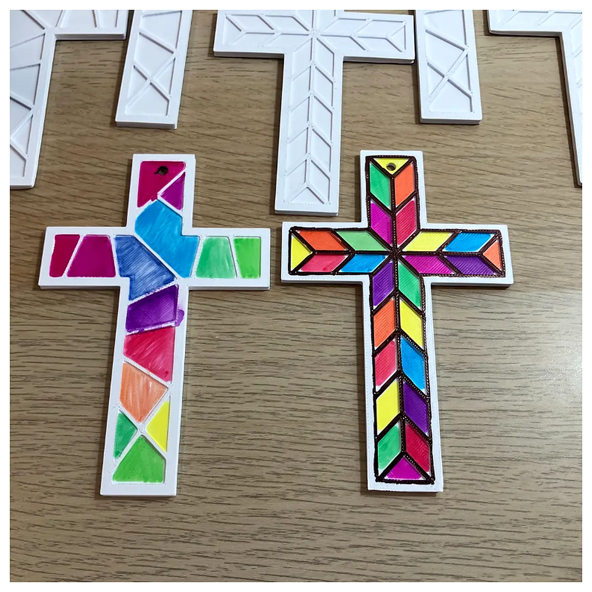 Geometric Cross Designs ing Book Fun Kids Drawing Educational Toys Puzzle Games ing Set