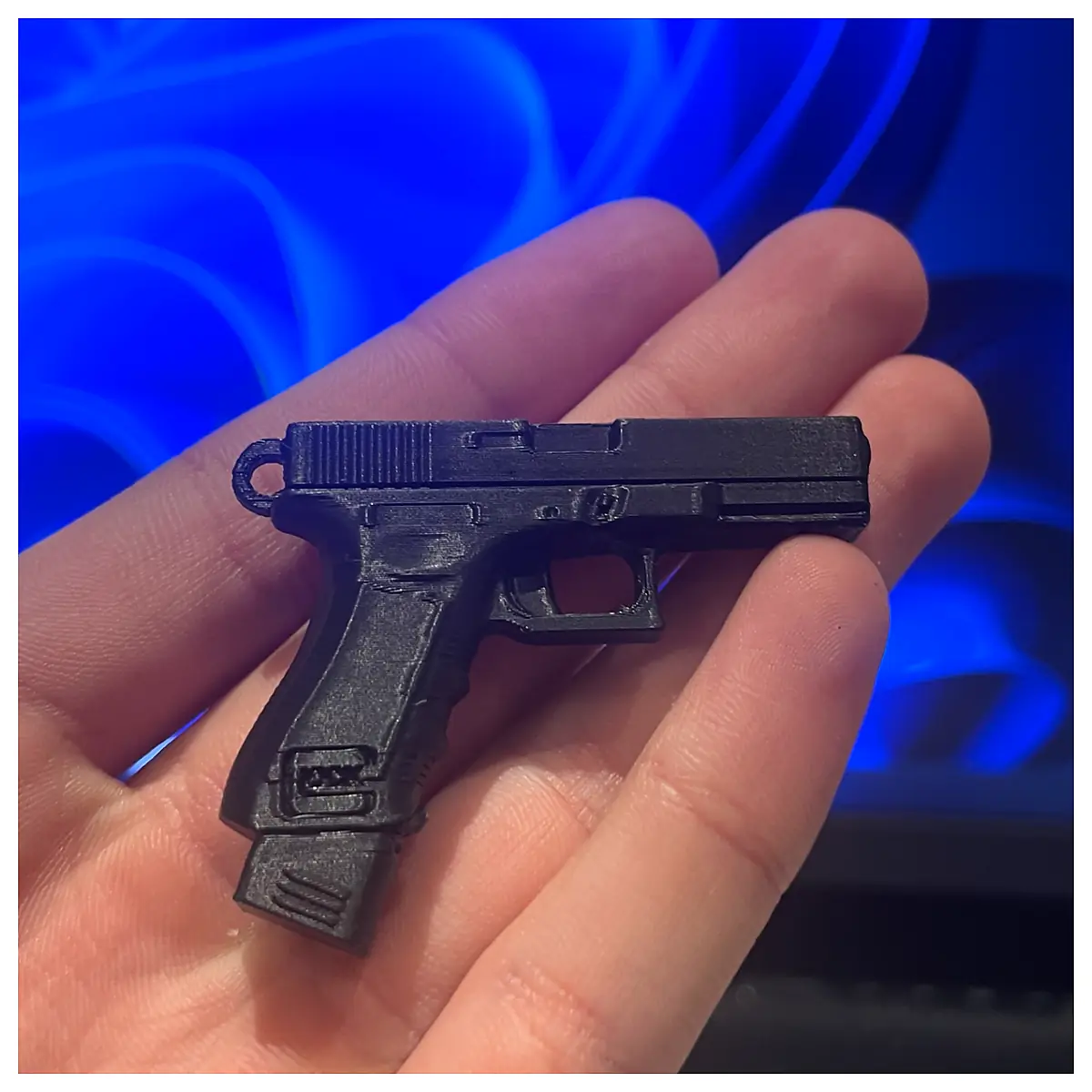 Mini Glock Keychain Gun Model Replica Bullet Toy Collectible Repair Parts Accessories