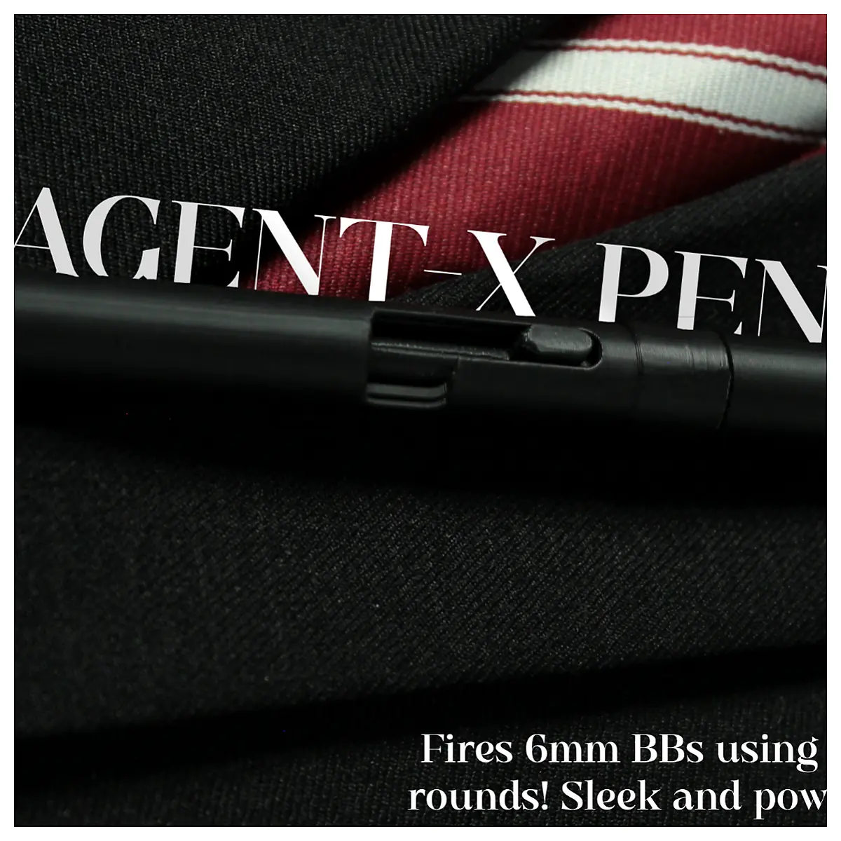 Agent X Tactical Pen Universal Pen Replacement Parts Repair Tools Spy Weapon Black
