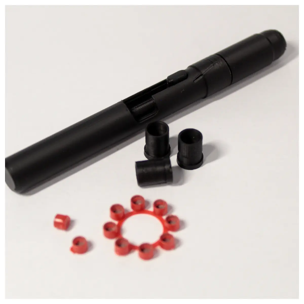 Agent X Tactical Pen Universal Pen Replacement Parts Repair Tools Spy Weapon Black
