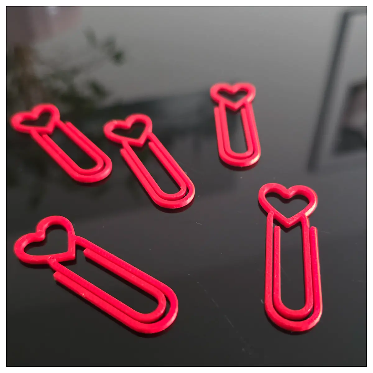 Heart Paper Clip Paper Holder Office Supplies Binding Clips Staple Clips Binder Clips