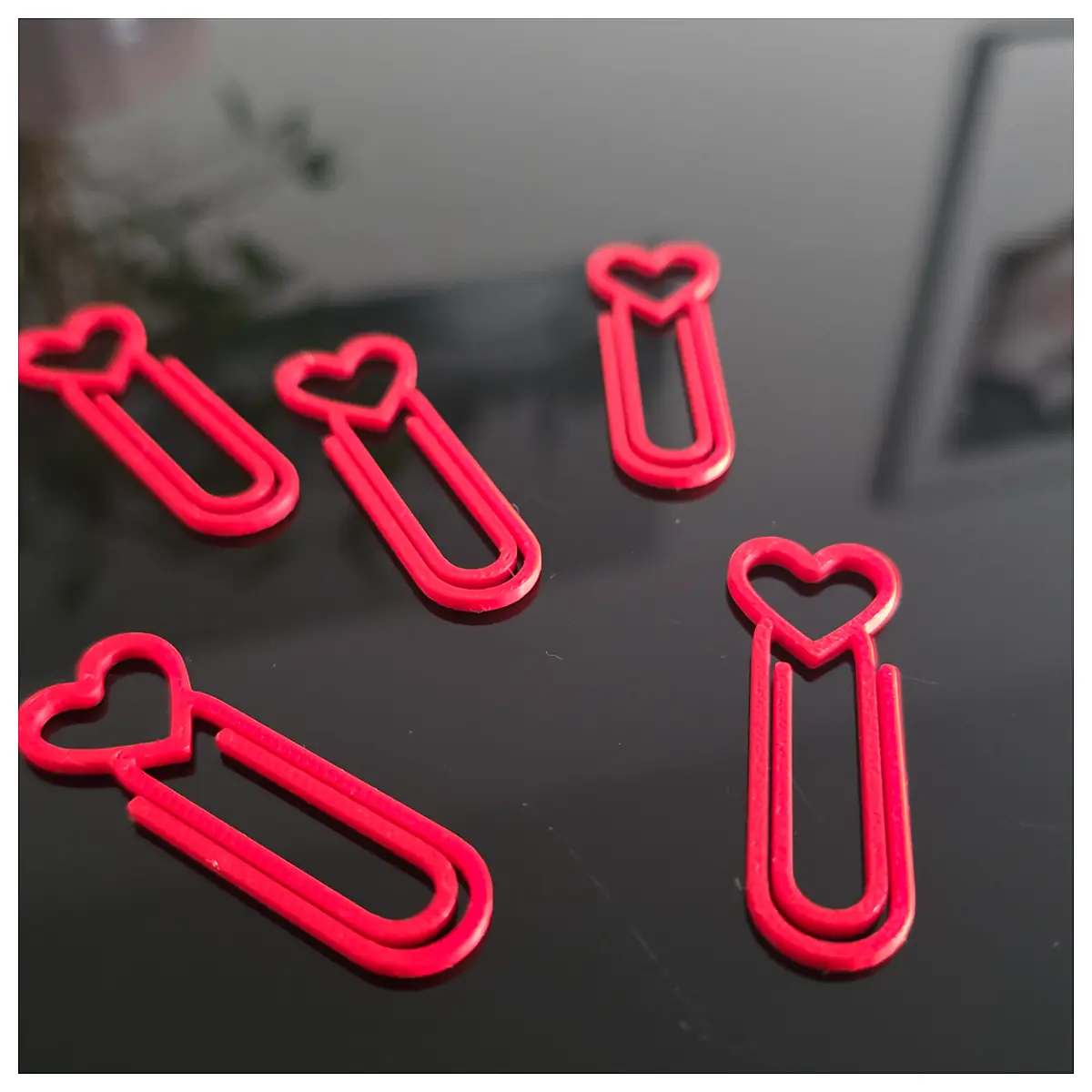 Heart Paper Clip Paper Holder Office Supplies Binding Clips Staple Clips Binder Clips
