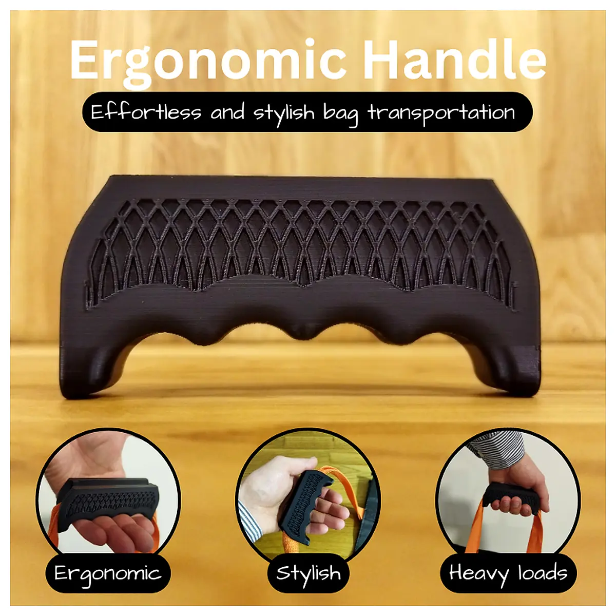 Ergonomic Handle Bags Comfort Support Grips Carry Handle Comfortable Shopping Bag Support