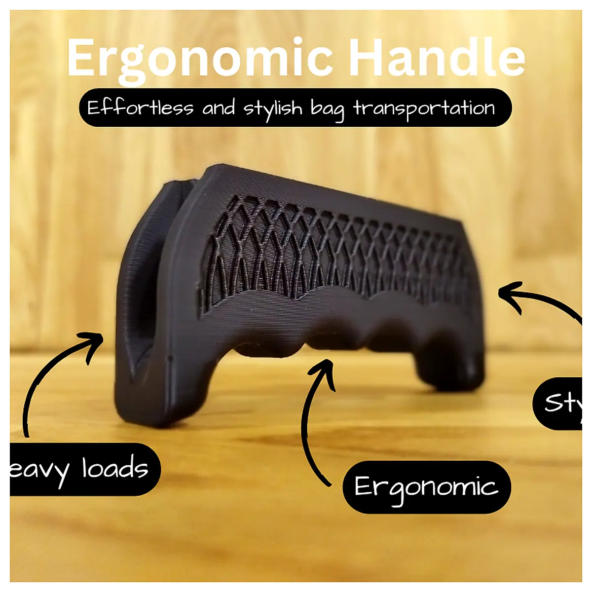 Ergonomic Handle Bags Comfort Support Grips Carry Handle Comfortable Shopping Bag Support