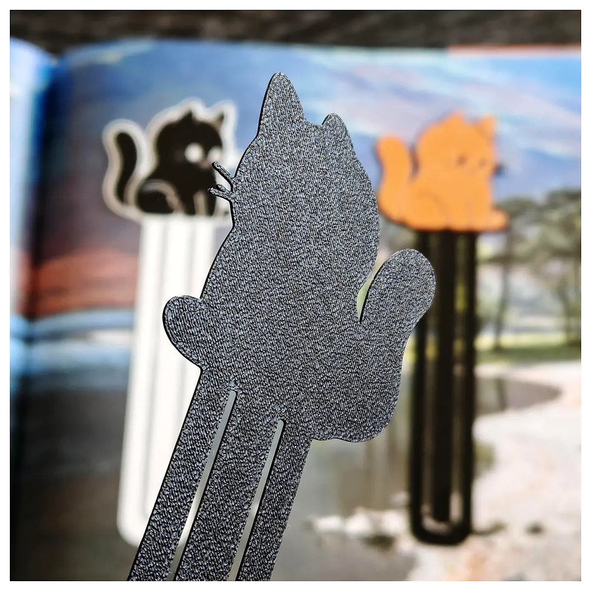 Cat Bookmark Cute Animal Decoration Gift Paper Book Protection Page Holder Accessory