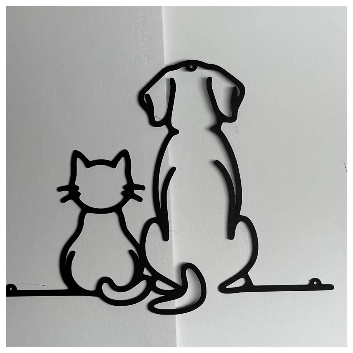 Friendship Line Silhouette Wall Art Decor Hanging Canvas Painting Wall Art Friends