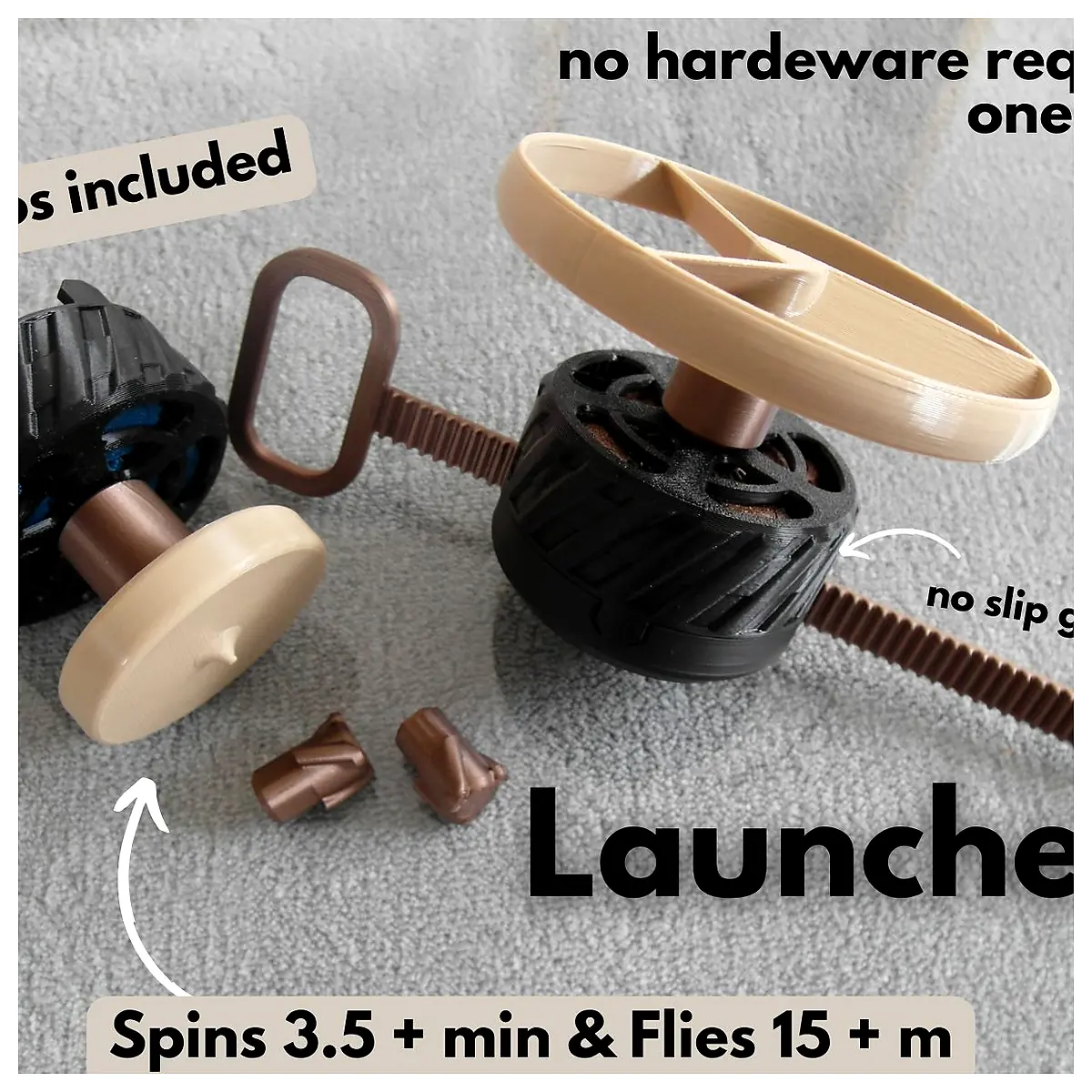 Spin Top Launcher Toy High Performance Rotating Toy Kids Fun Outdoor Games Motion Toys
