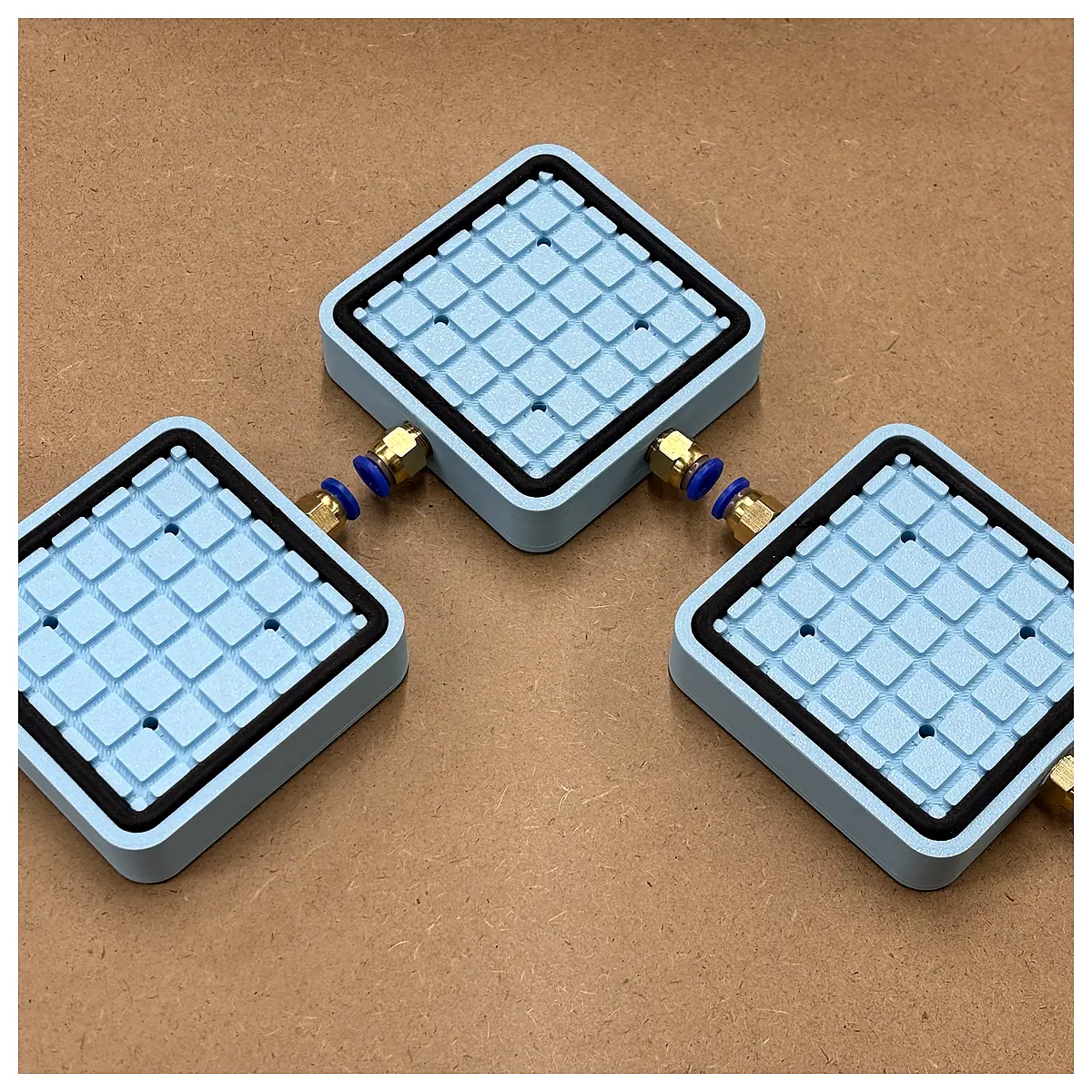 Double Sided Vacuum Block Side Connection Accessories Seal Tight Gas Tight Vacuum Chamber Sampling Device Vacuum Block