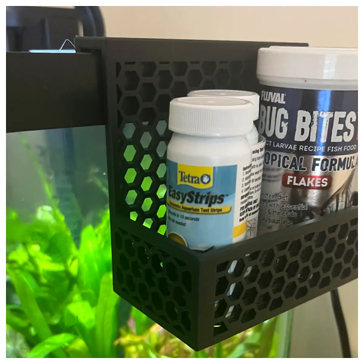 Fish Tank Organizer Box Aquarium Accessories Decoration Tank Storage Holder Fish Tank Shelves Display Container Aquarium Accessory Set Ornam
