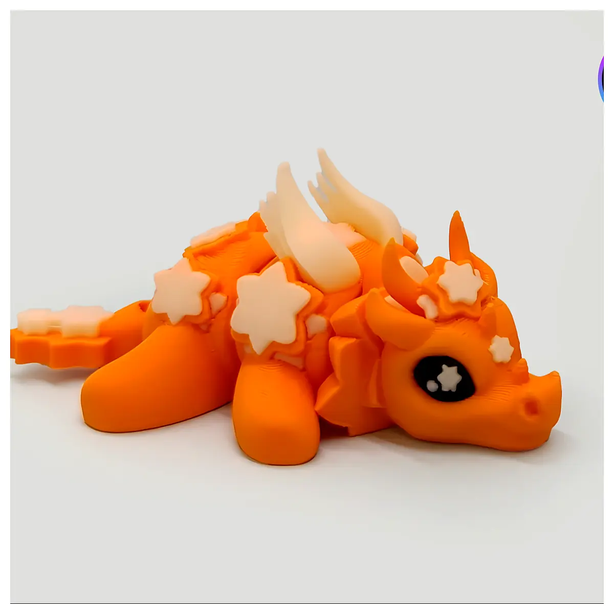 Shimmering Starry Flexi Dragon Toy Flexible Pet Toy Pet Toys Pet Parts Pet Repair