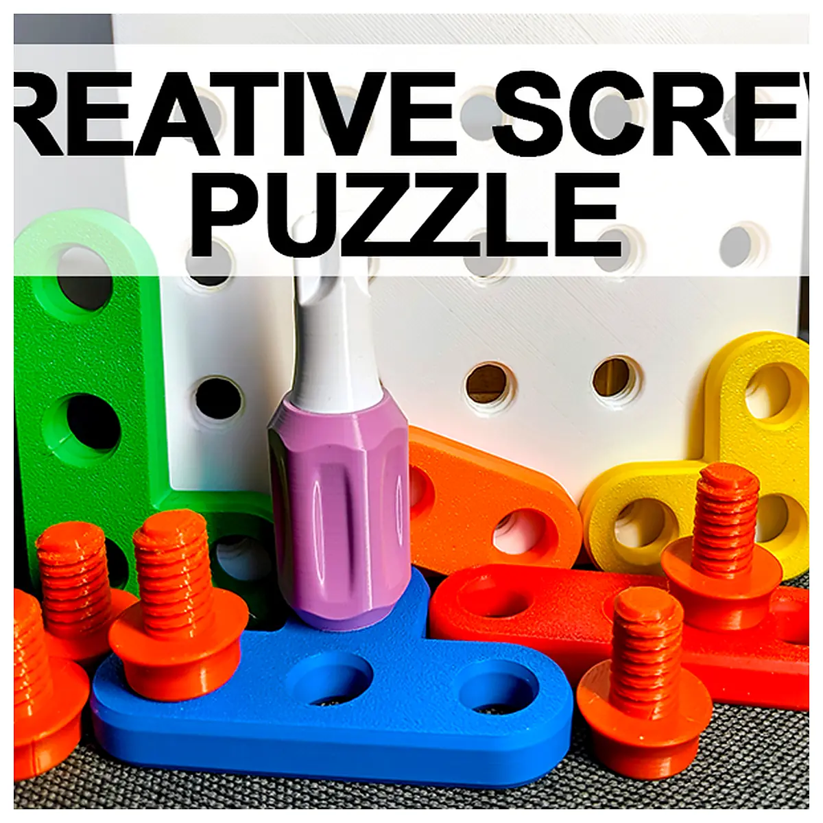 Creative Screw Puzzle Brain Teaser Game Problem Solving Disassembly Toys Parts Challenge
