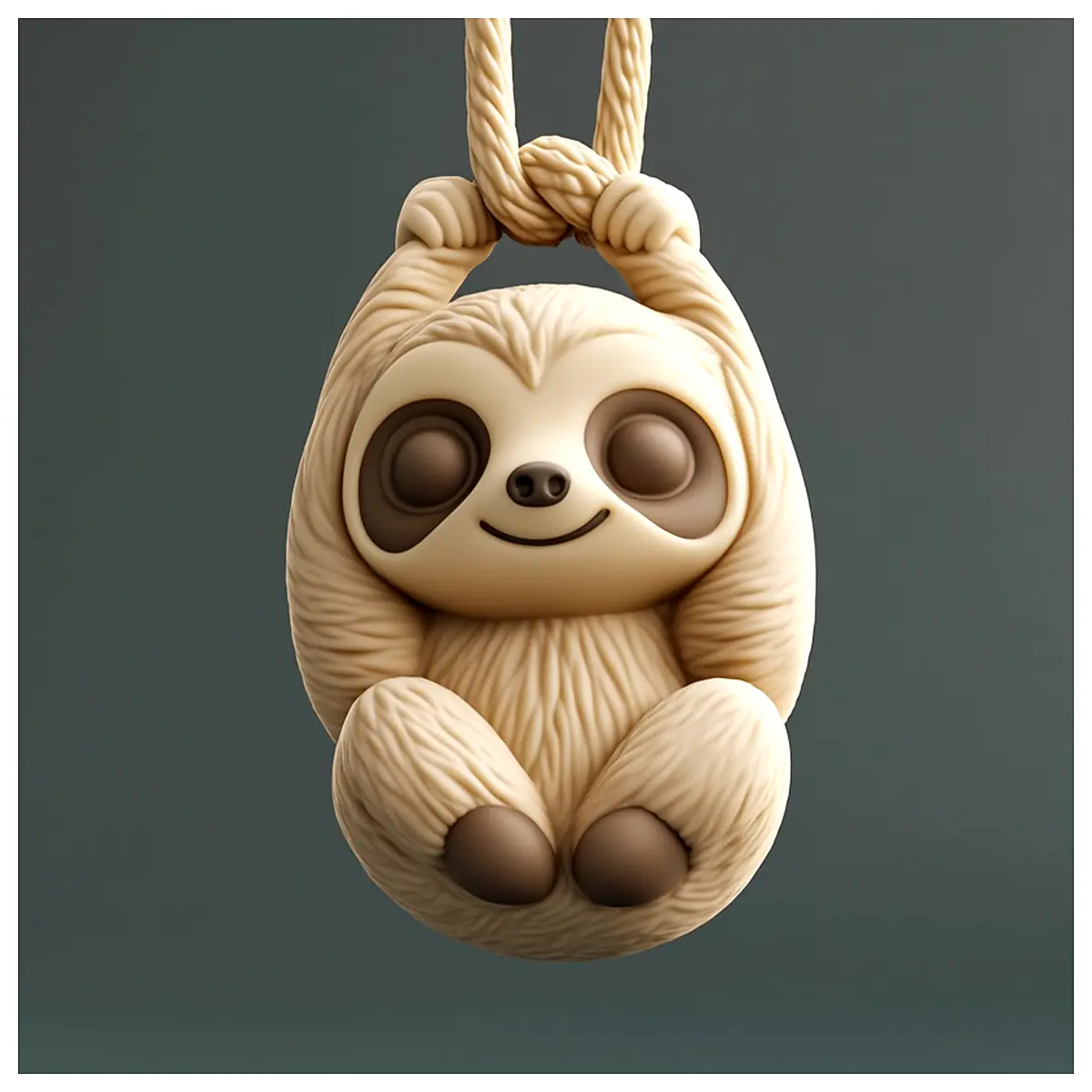 Sloth Paracord Bracelet EDC Hoodie Sloth Beads Survival Gear Keychain Accessories