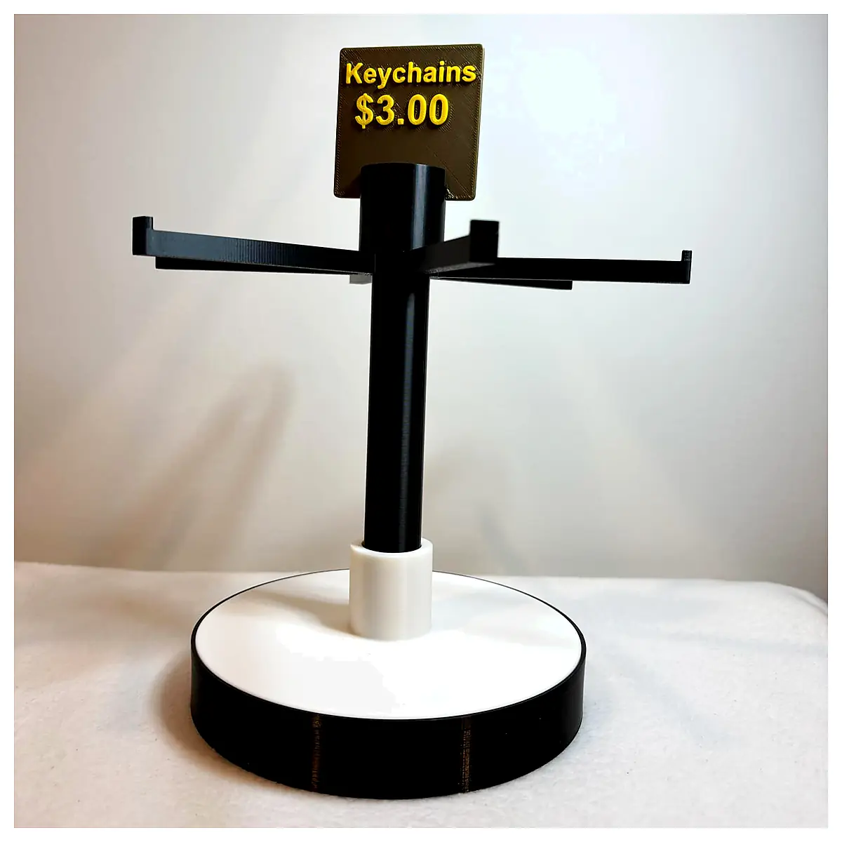 Spinning Keychain Display Stand Customizable V2 Keychains Display Rack Sales Promotion Showcase