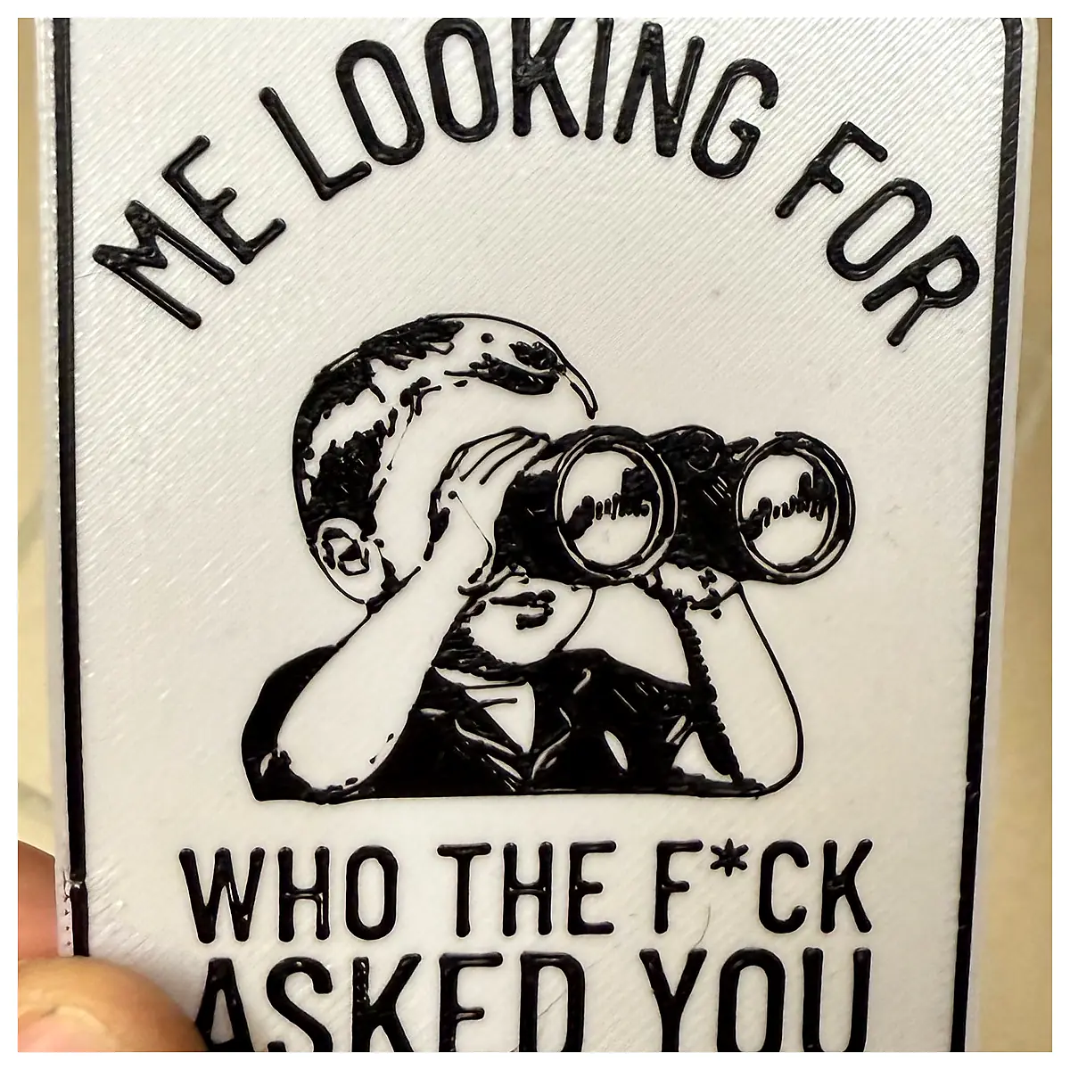 Who Asked You Funny Car Sign Parts Accessories Repair Replacement Decoration Auto Decor