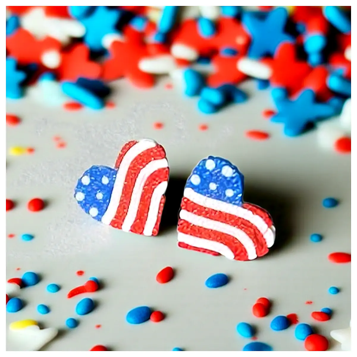 Flag Earrings Women s Decoration Outdoor Events Festival Gifts Memorial Flags Unique Designs