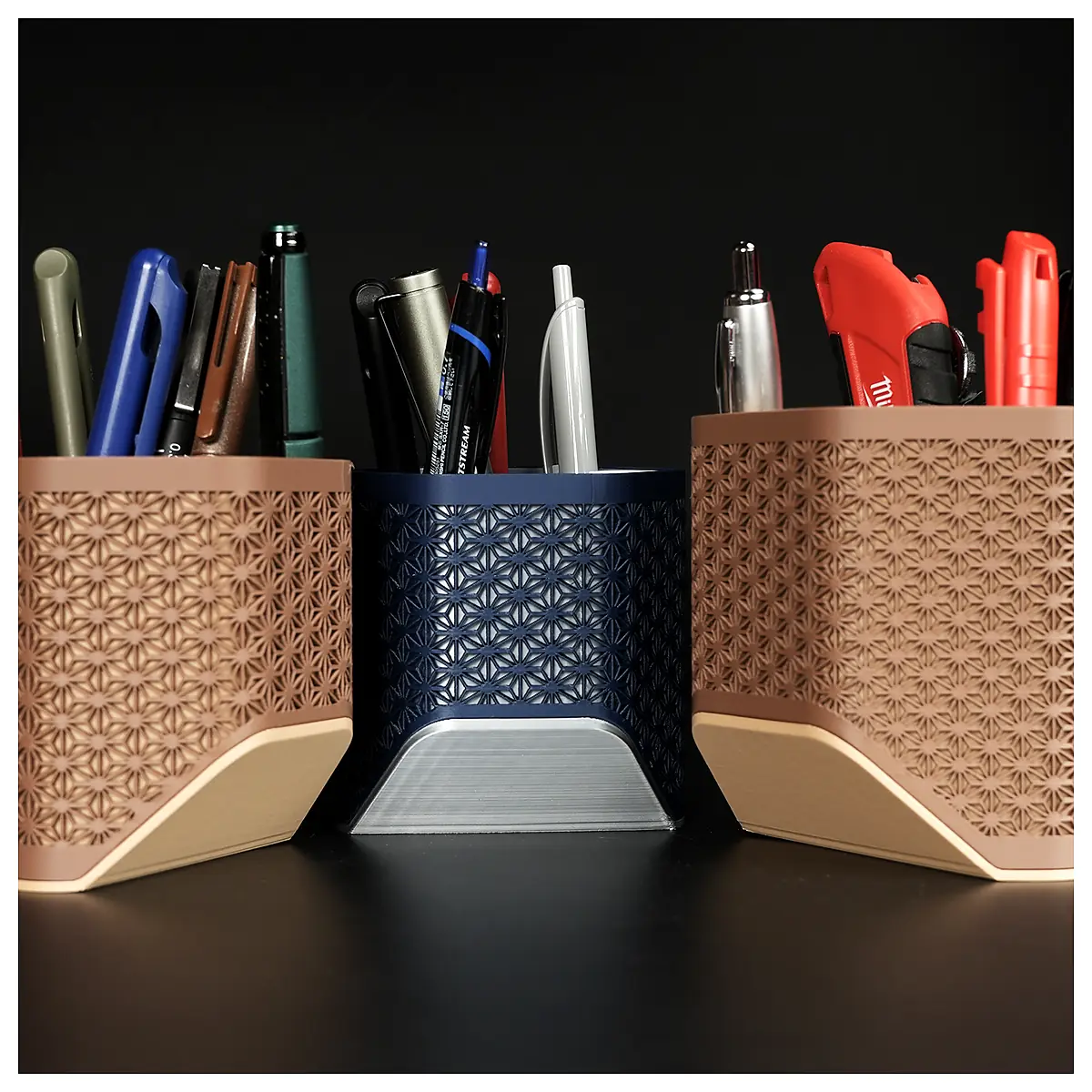 Pen Holder Desk Organizer Multi Functional Pen Caddy Standing Pen Cup Stationery Storage Pen Caddy