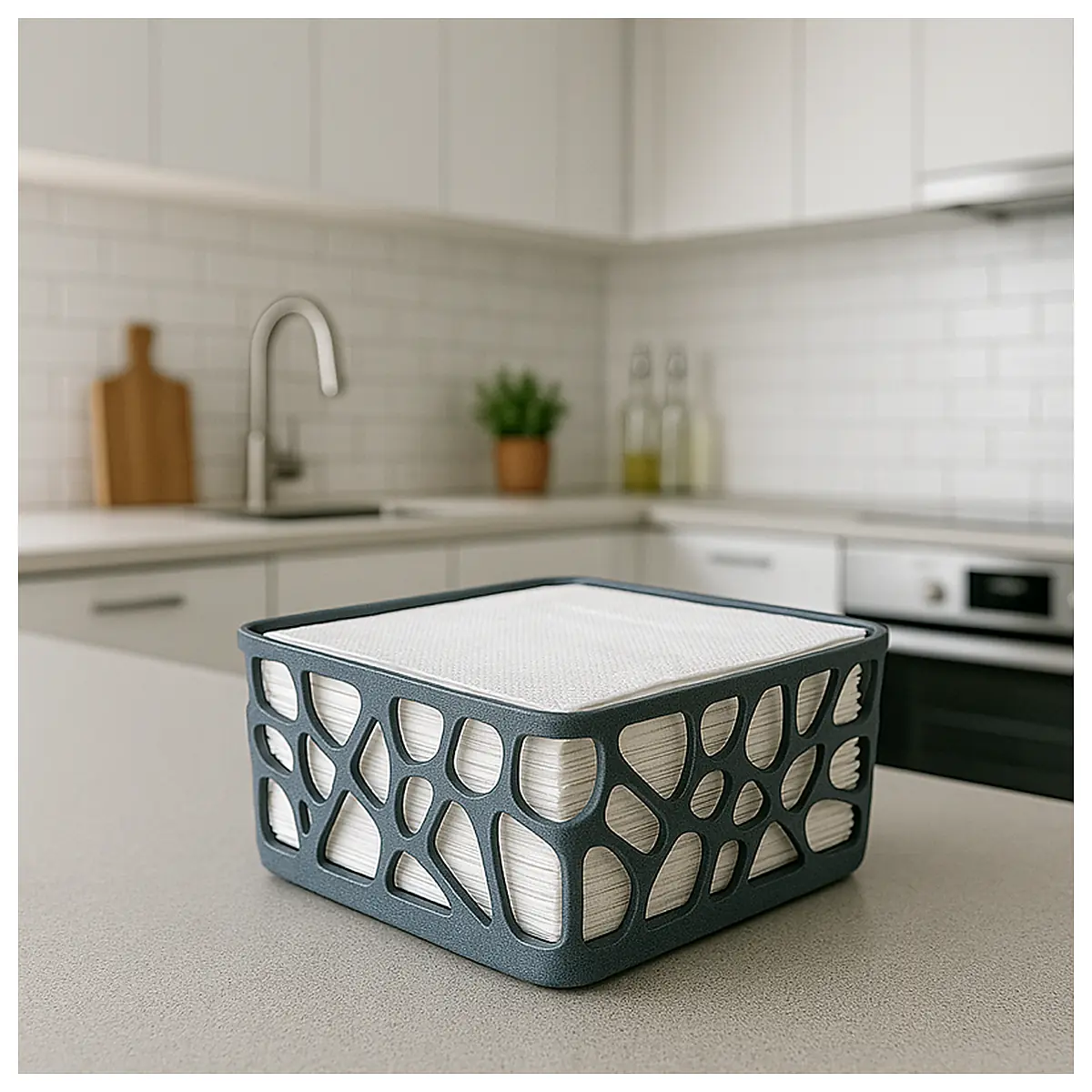 Modern Napkin Holder Organic Design Table Decor Placement Creative Gift Simple Elegant