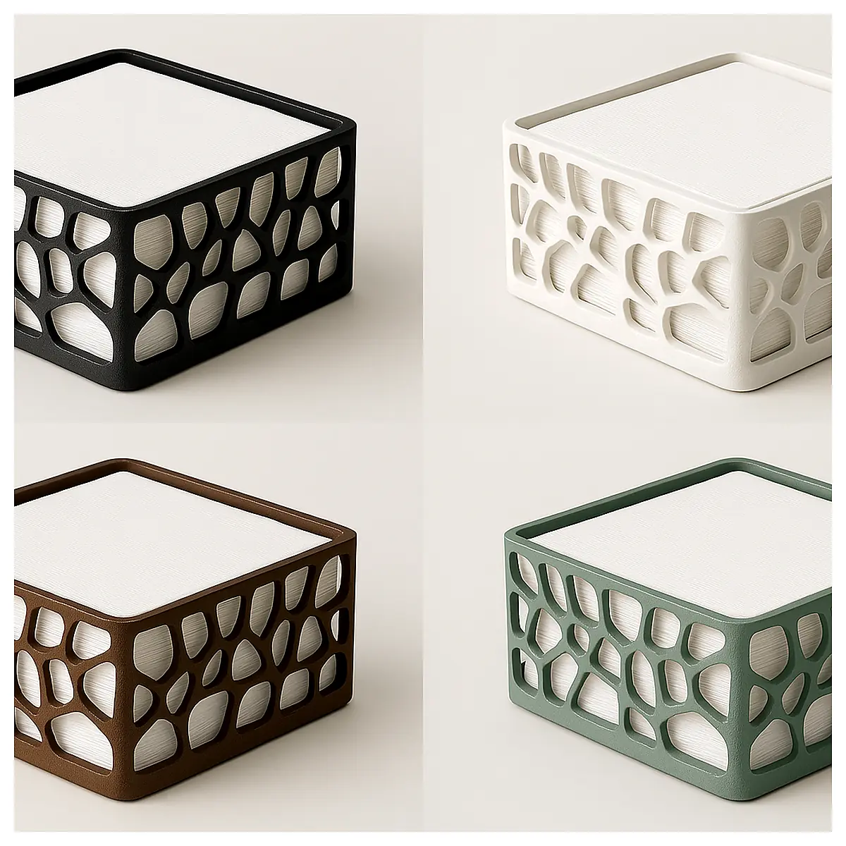Modern Napkin Holder Organic Design Table Decor Placement Creative Gift Simple Elegant