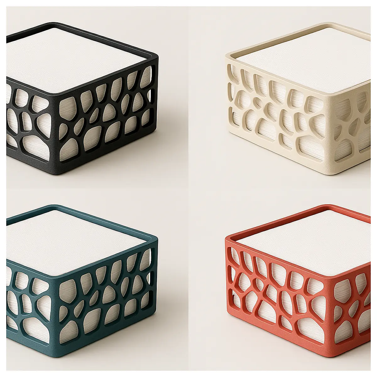 Modern Napkin Holder Organic Design Table Decor Placement Creative Gift Simple Elegant