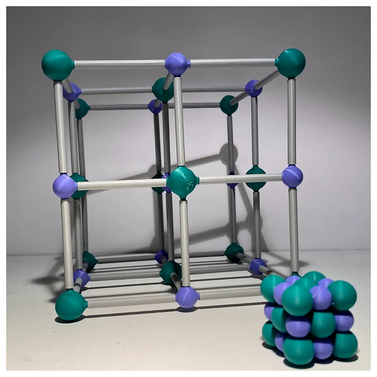 NaCl Molecular Model Sodium Chlorine Crystal Structure Learning Toy Science Experiment Salt Model