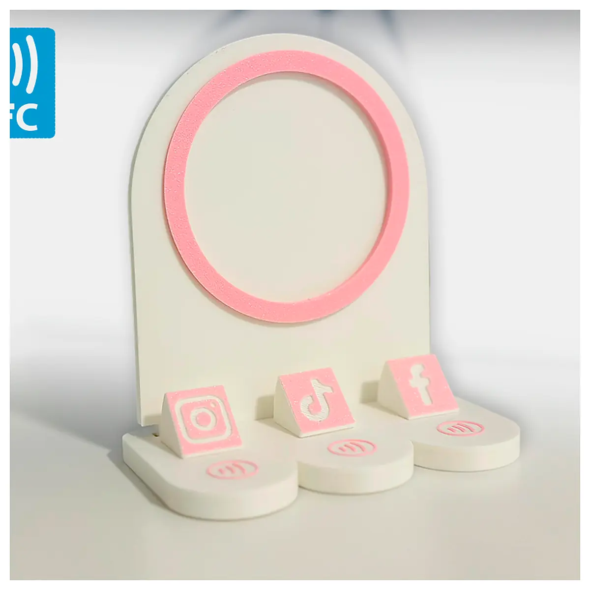 NFC Display Stand Digital Signage Outdoor Advertising Smart Display Promotional Stand Marketing Support