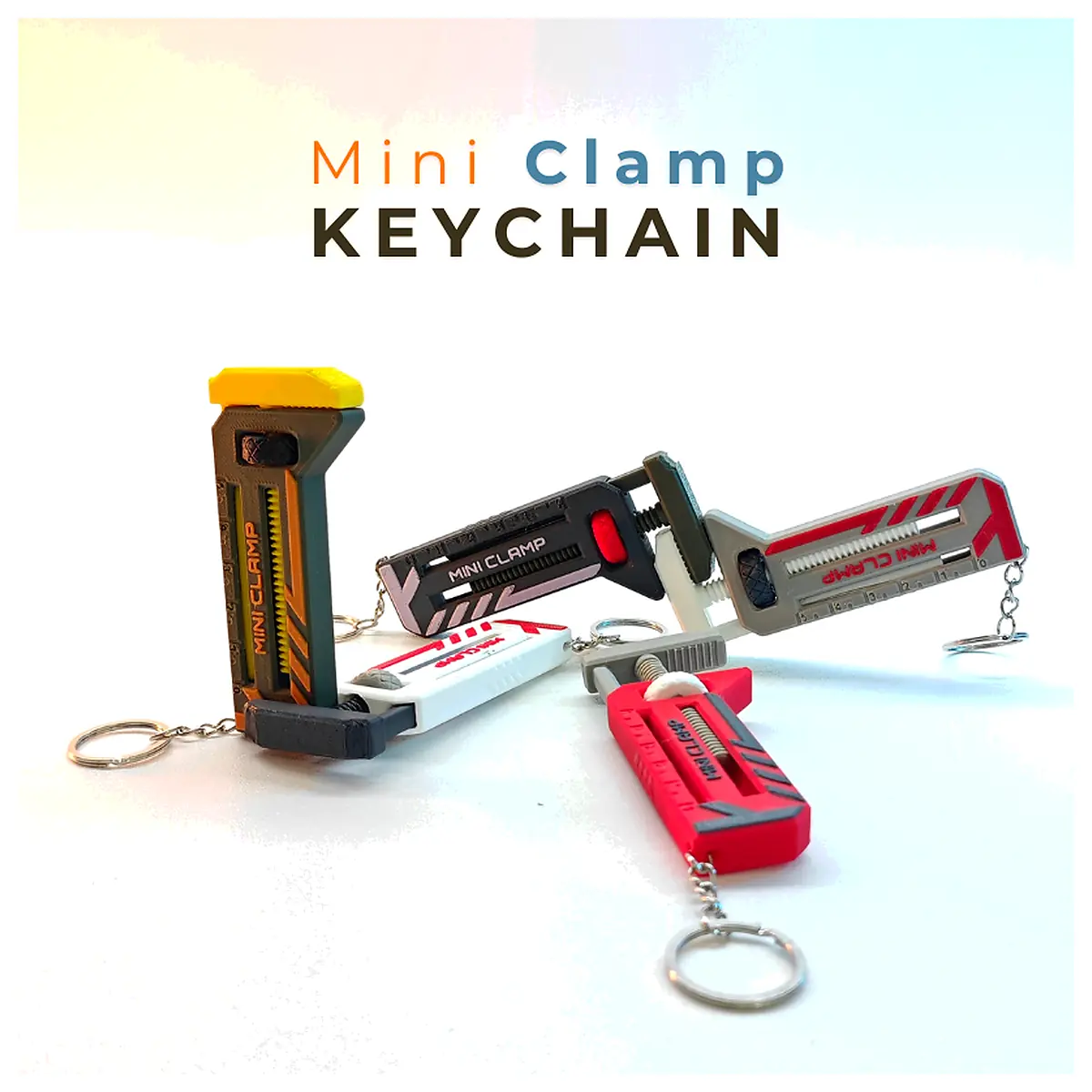 Mini Clamp Keychain Tool Repair Parts Accessories Replacement Clamps Fixing Tools