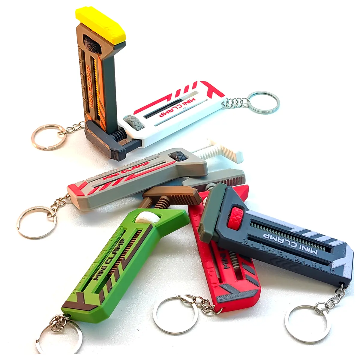 Mini Clamp Keychain Tool Repair Parts Accessories Replacement Clamps Fixing Tools