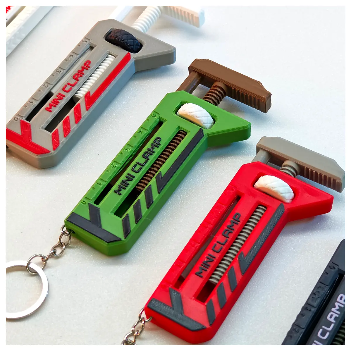 Mini Clamp Keychain Tool Repair Parts Accessories Replacement Clamps Fixing Tools