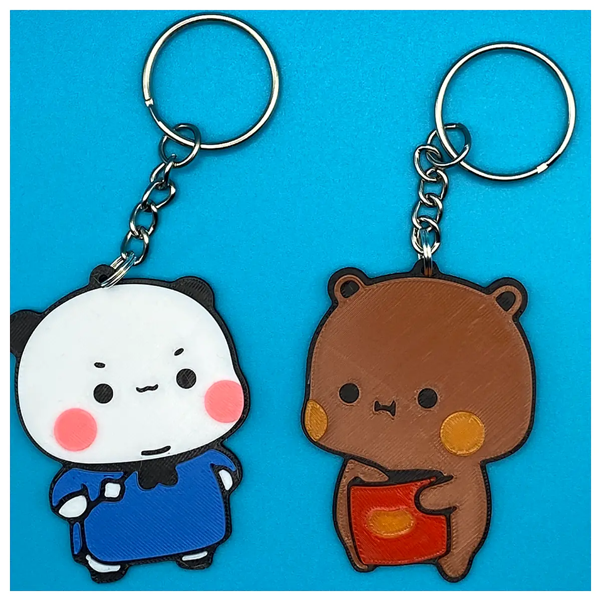 Bubu Dudu Keyrings Foodie Toys Food Accessories Snack Gifts Keychains Creative Toys