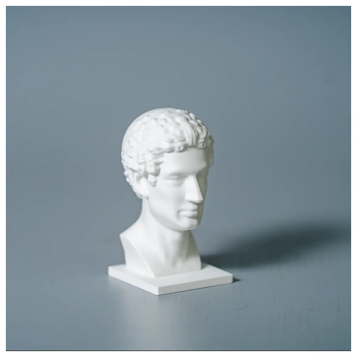 Plaster Head Sculpture Male Art Figure Model Decoration Repair Parts Display Piece