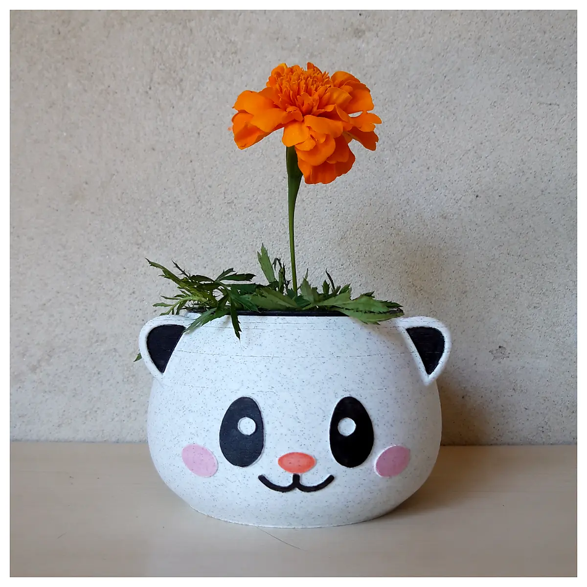 Panda Planter Ceramic Pot for Plants Decorative Flower Stand Indoor Garden Desktop Greenery Creative Flower Box Suitable for Various Plants