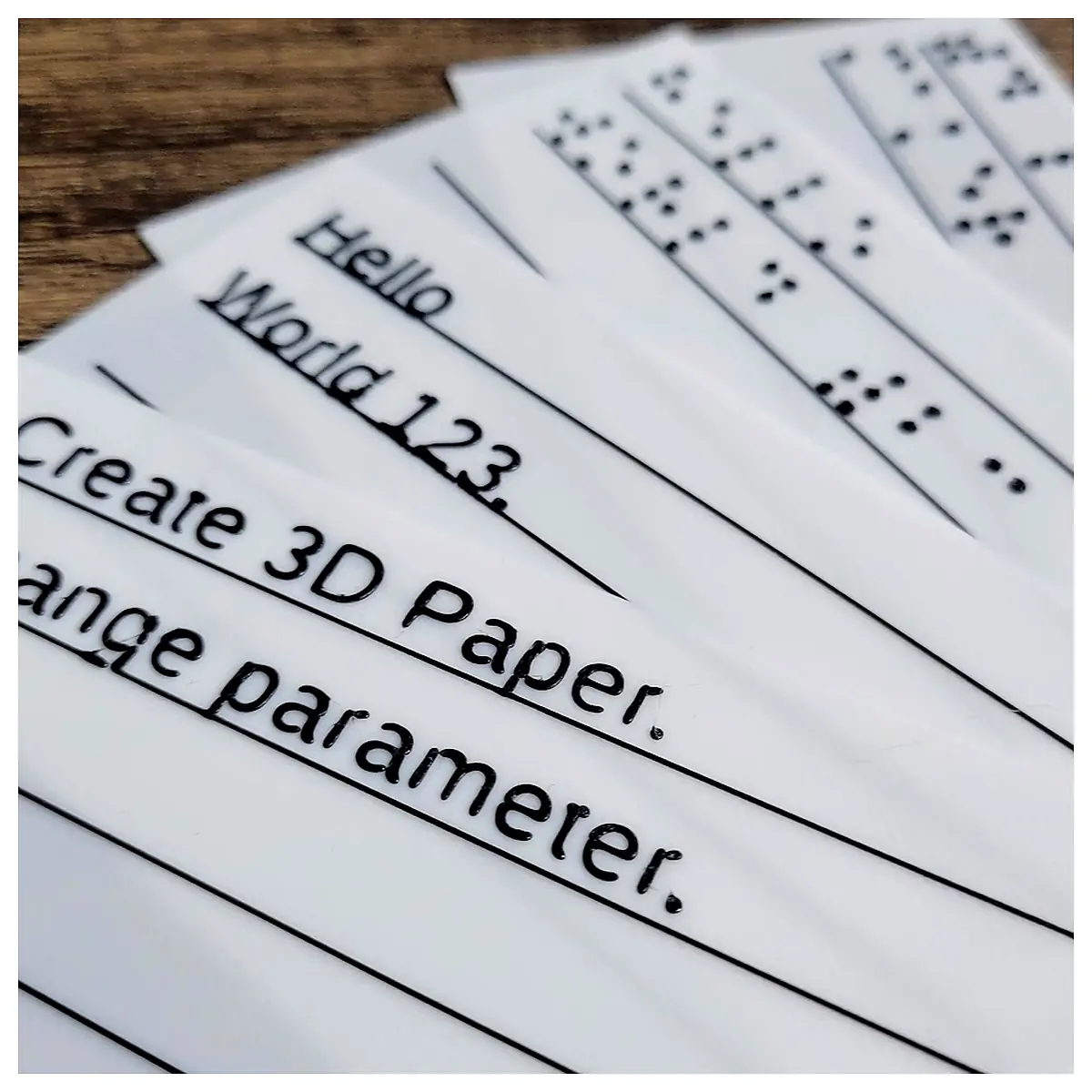 Braille Translator 3D Printing Device Tactile Reader Assist Tool Vision Impairment Learning Teaching 3DPaper