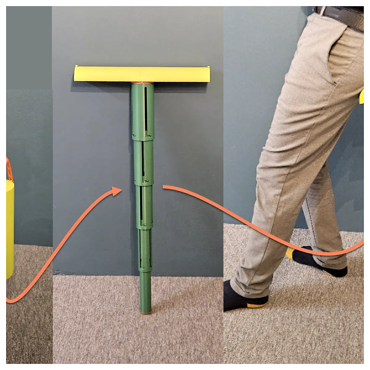 Portable Twist Sit Stick Support Posture Correction Sit Assist Relief Pain Support