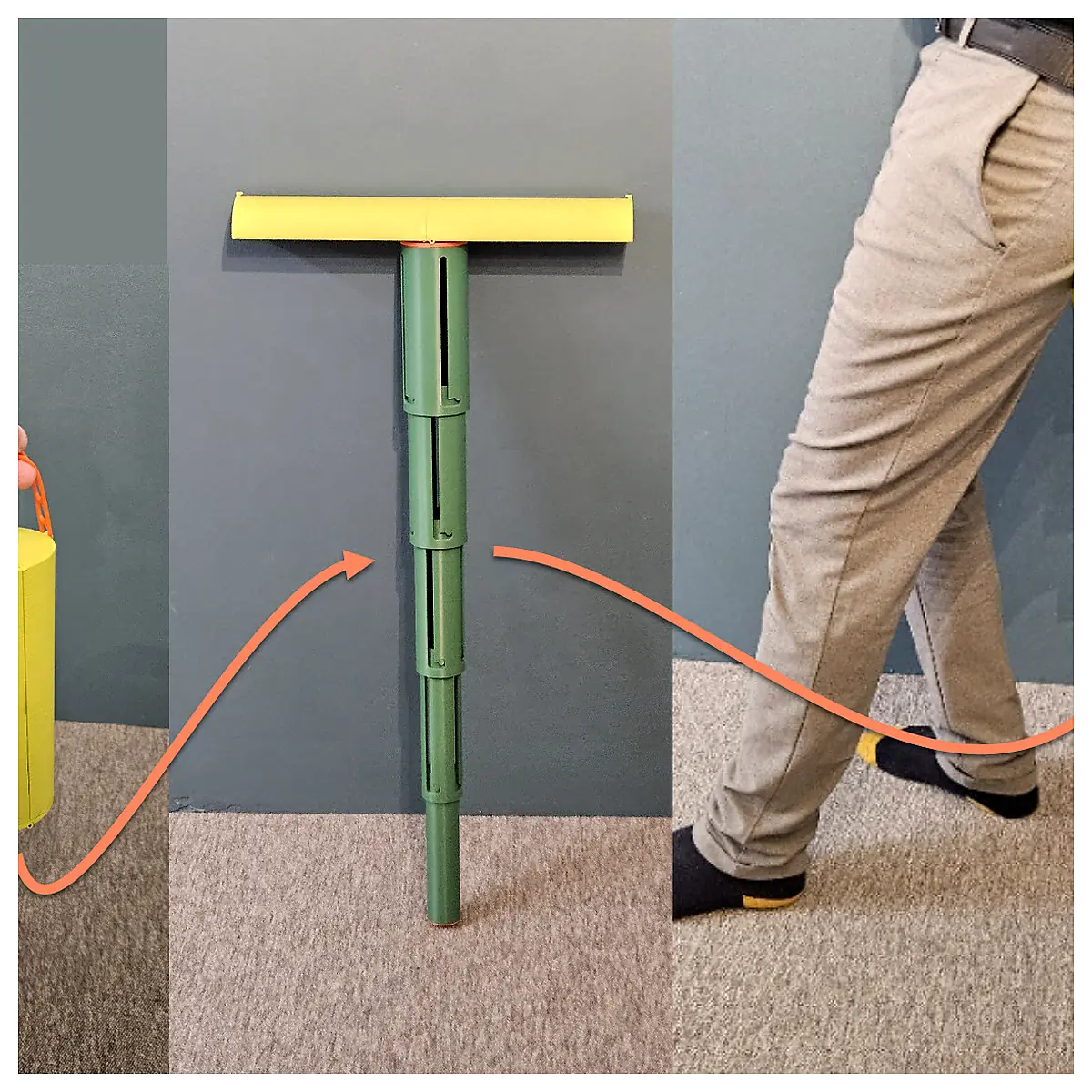 Portable Twist Sit Stick Support Posture Correction Sit Assist Relief Pain Support