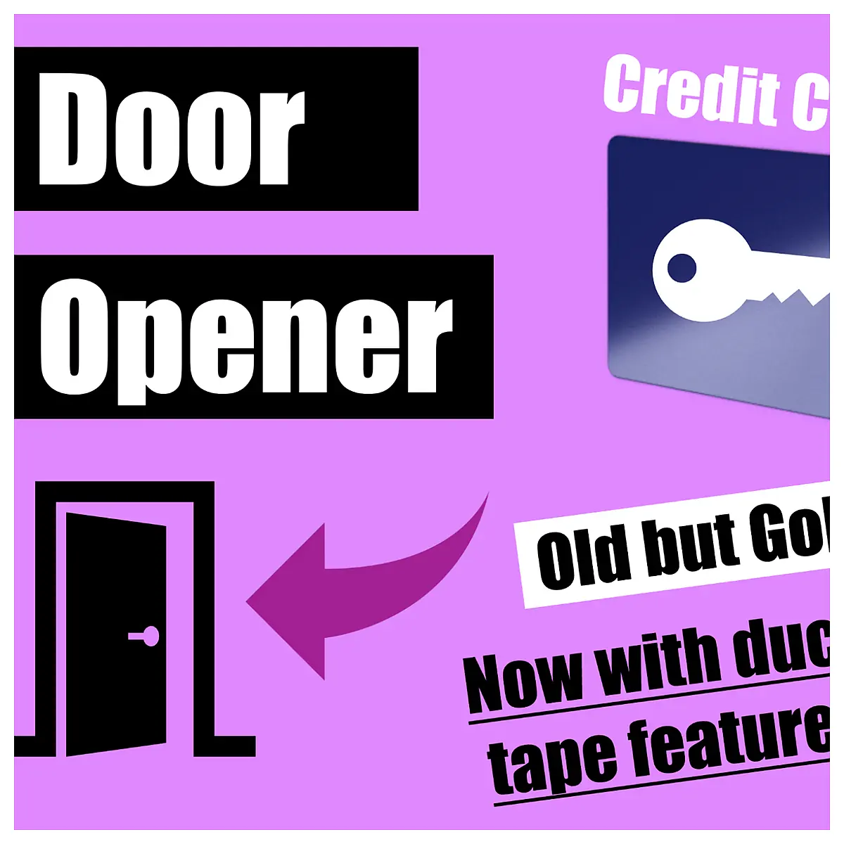 Door Opener Credit Card Lock Picking Unlock Locksmith Emergency Access Quick Unlock Door Lock Bypass