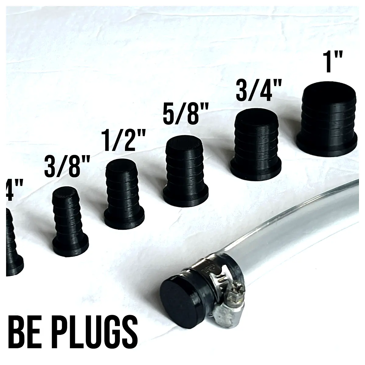 Hose Barb Plug End Cap Tube Closure Connector Repair Seal Fitting Universal