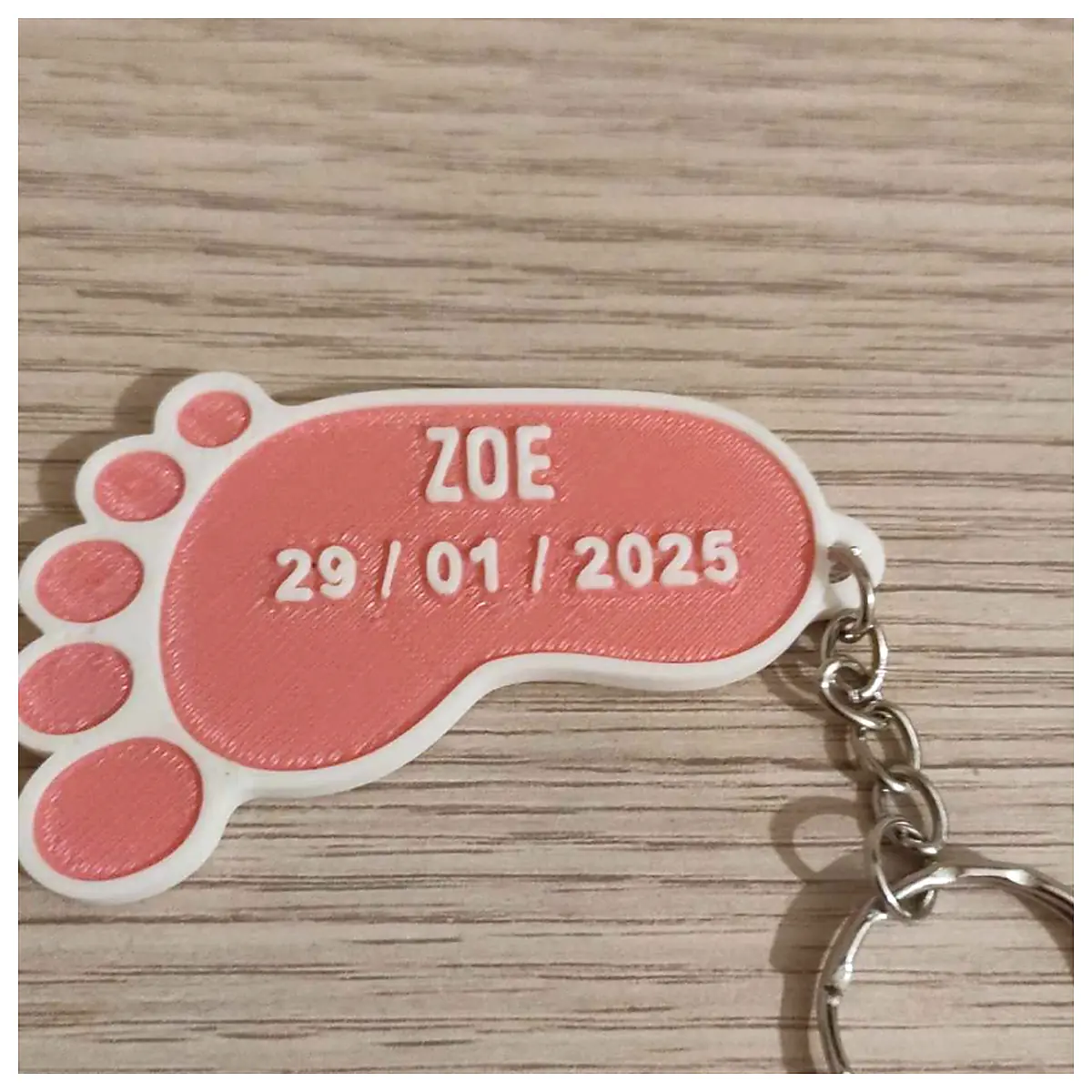 Baby Foot Keychain Gift Christening Ceremony Infant Toys Foot Care Baby Foot Health