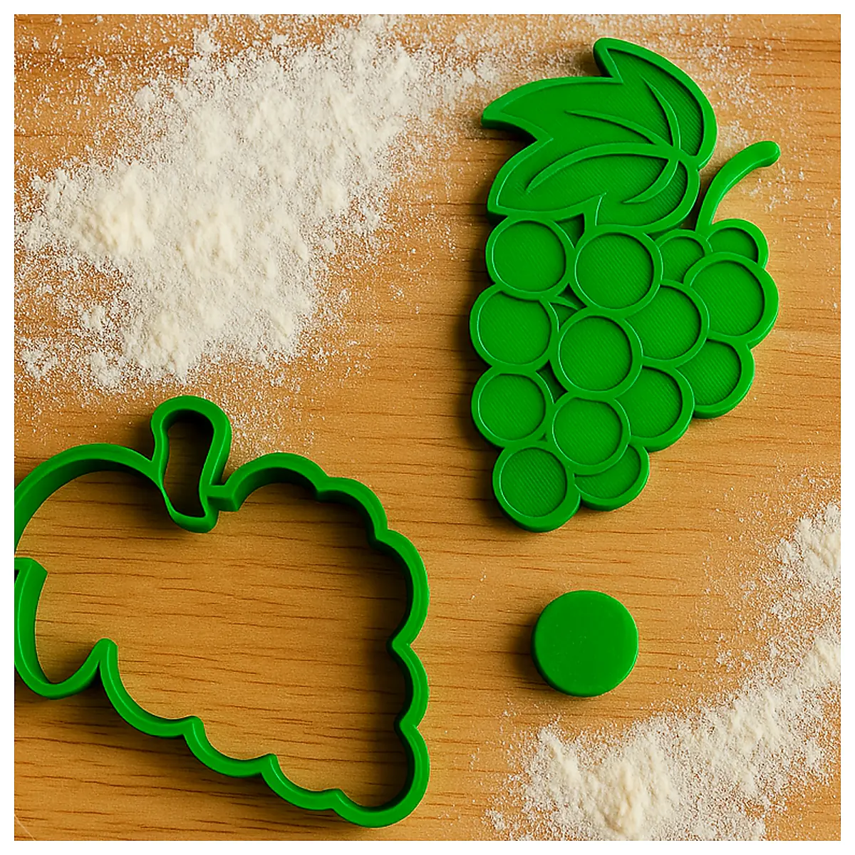 Grapes Wine Cookie Cutter Stamp Baking Dessert Decor Pie Stamp Festive Baking Wine Theme