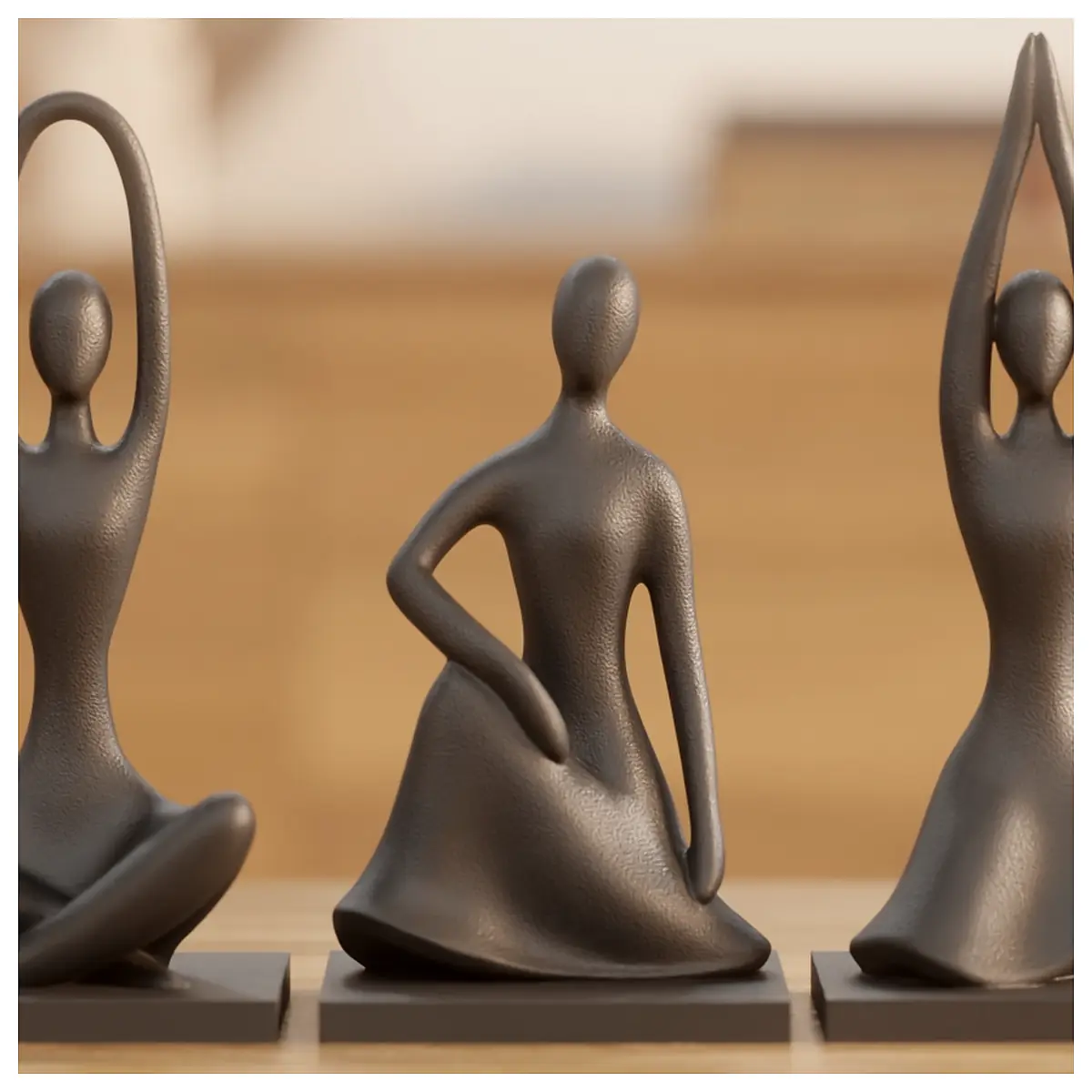 Harmony Trio Abstract Sculptures Modern Art Decor Figurine Home Decoration Art Piece Collection Sculpture Set