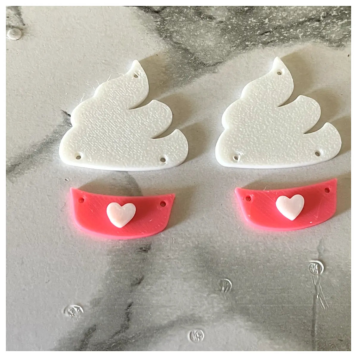 Cupcake Earrings Cute Sweet Festive Decorations Cake Jewelry Cake Earrings Party Accessories
