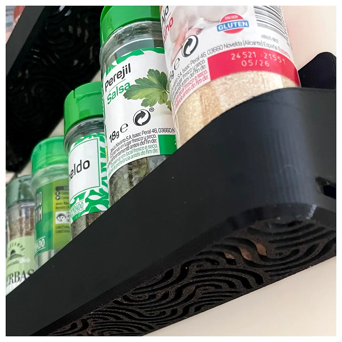 Spice Rack Kitchen Storage Spice Containers Organizer Shelf Adjustable Kitchen Accessories Universal