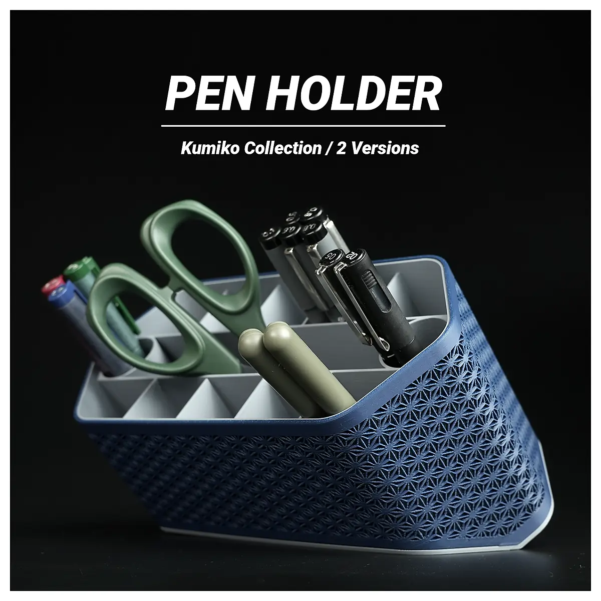 Pen Holder Desk Organizer Multi Function Pen Caddy Holder Office Supplies Pen Case Storage