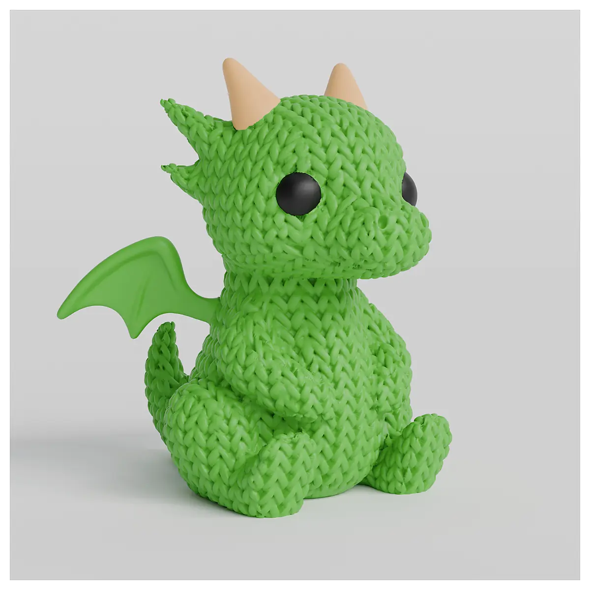 Knitted Dragon Toy Creative Handmade Kids Toy Dragon Roleplay Toy Figure Fun Gift