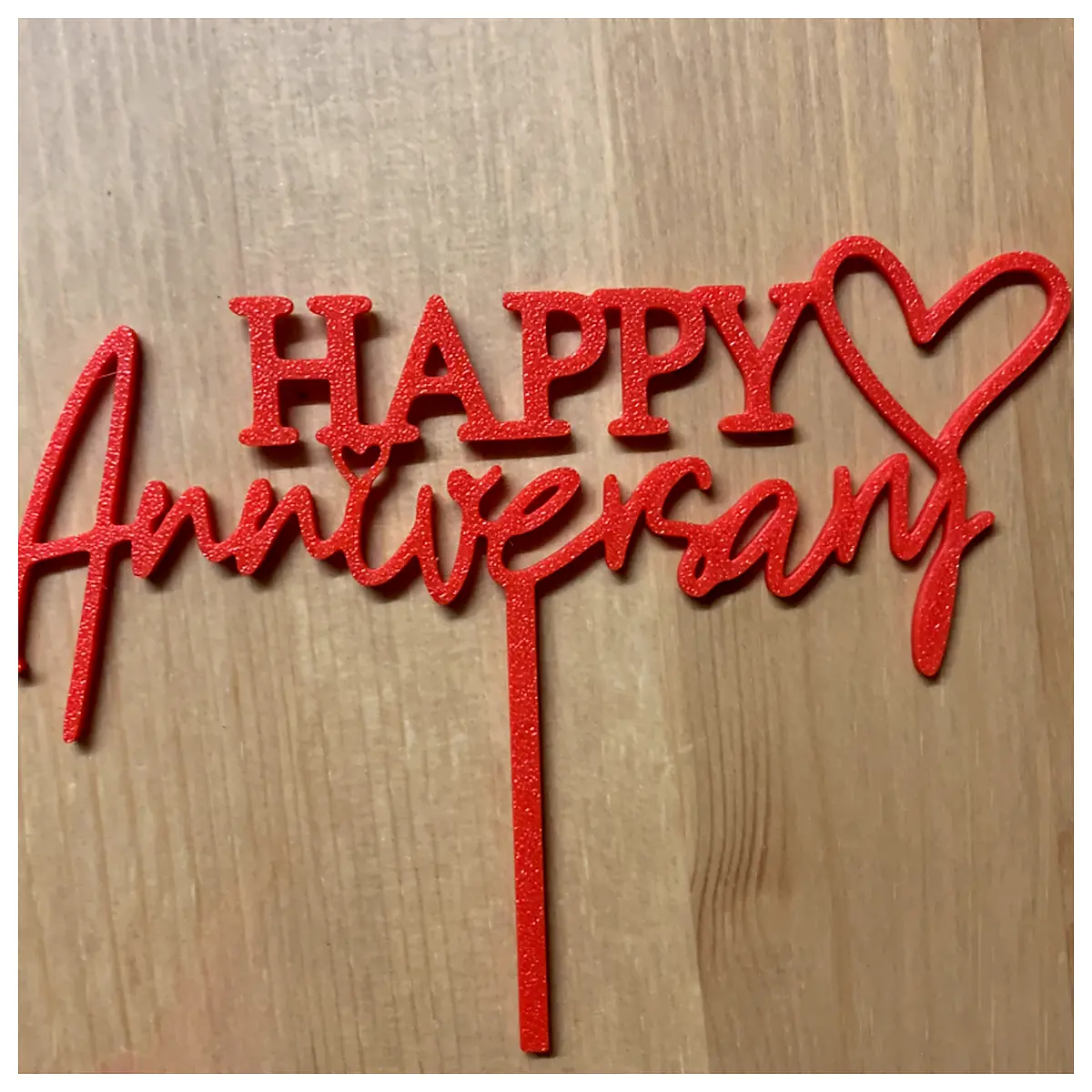 Anniversary Cake Topper Happy Celebration Party Decor Universal Repair Parts Replacement