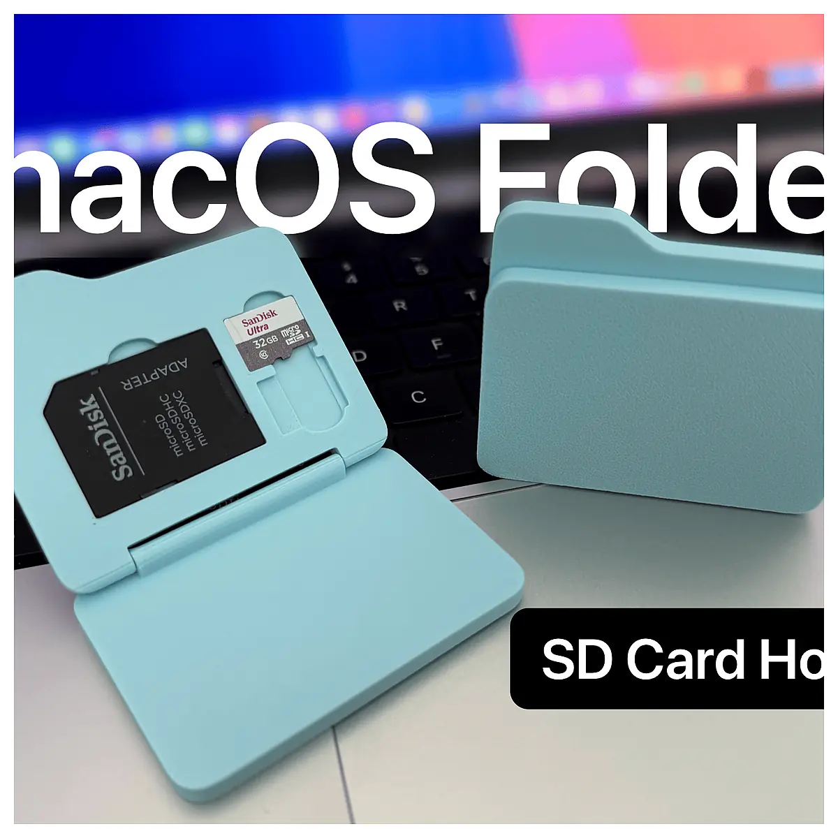 macOS SD Card Holder Universal SD Card Case Multi Slot Adapter Quick Install Compatibility